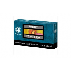 Farby Tempera 6 kolorów 20 ml ASTRA